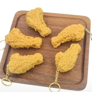 Fried Chicken Drumstick Keychain